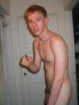 Nude in hallway