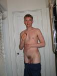 Nude in hallway