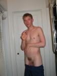 Nude in hallway