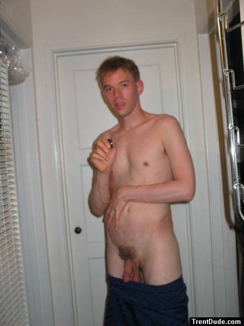 Nude in hallway