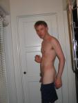 Nude in hallway