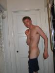 Nude in hallway