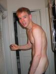 Nude in hallway