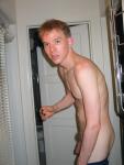 Nude in hallway