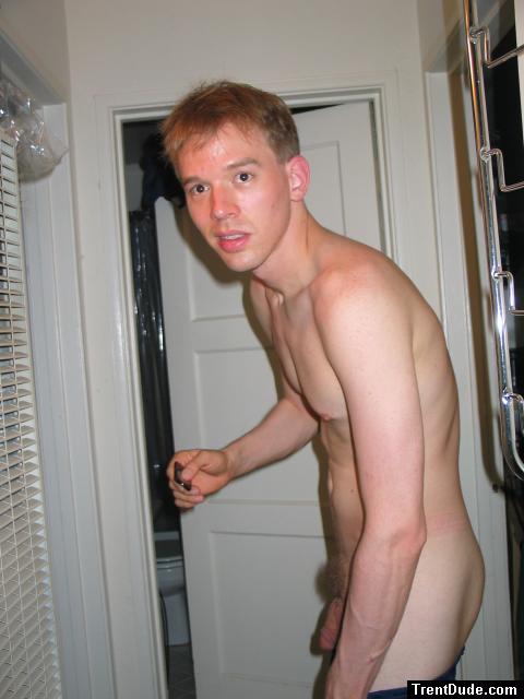 Nude in hallway