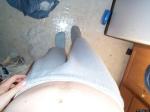Wearing socks on a cold day