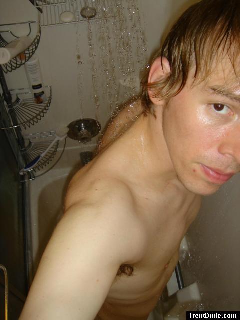 Getting the back wet.