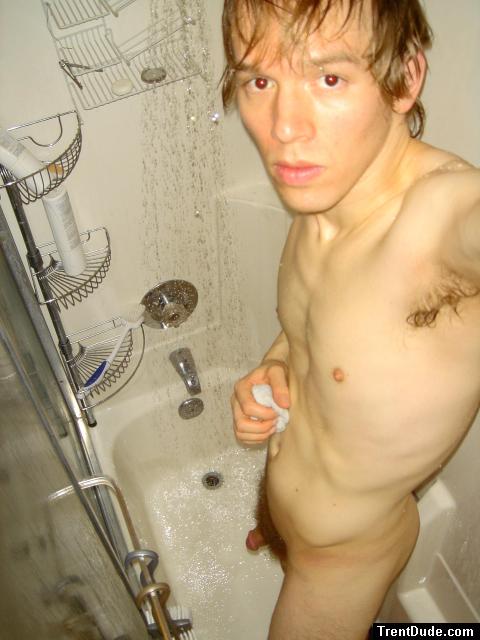 Armpit in the shower.