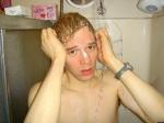He is sad because all the warm water is used up!