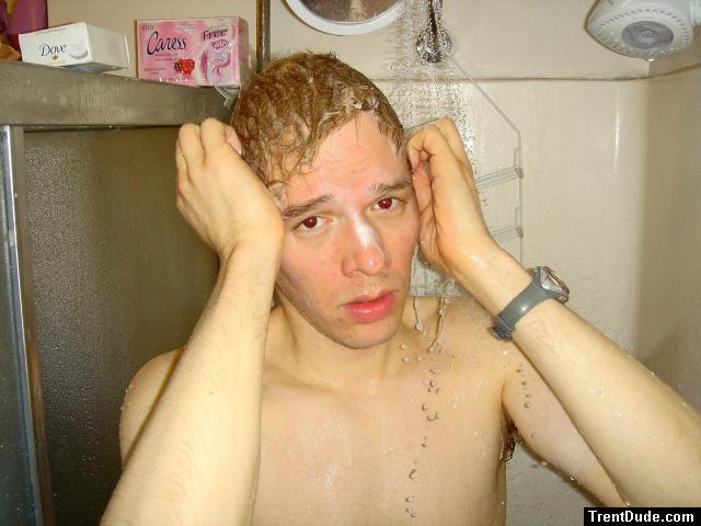 He is sad because all the warm water is used up!