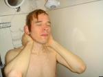 rinsing after another successful shower