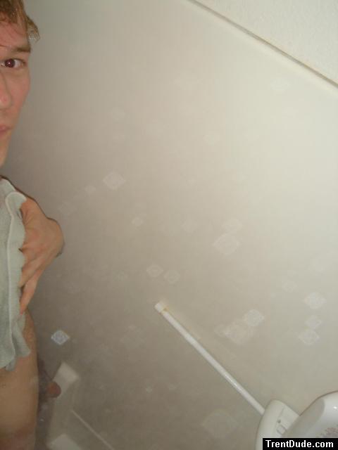 Washcloth,  pubic hair, and penis