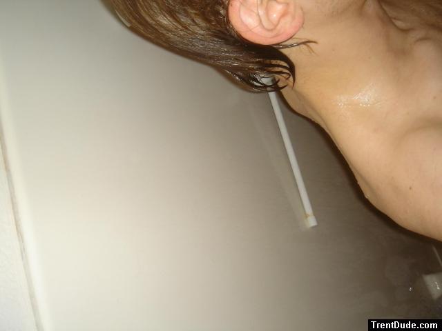 neck & ear with wet long hair