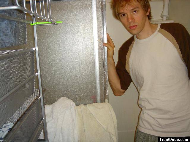 Dressed in the shower