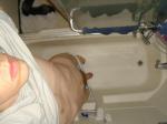 Clothes in the shower?
