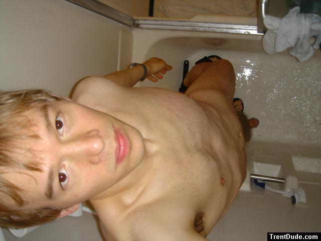 college guy in the shower nude