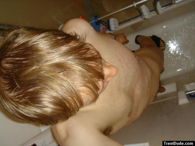 Top of head in Shower