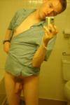 unbuttoning with one hand