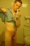 pulling the shirt up