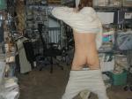 penis visible below his butt