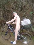 Penis on a bicycle