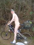 Itching his rear