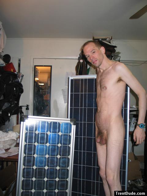 Nude solar panel model
