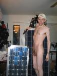 Nude solar panel model