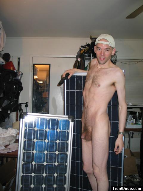 Nude solar panel model
