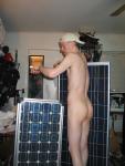 Nude solar panel model