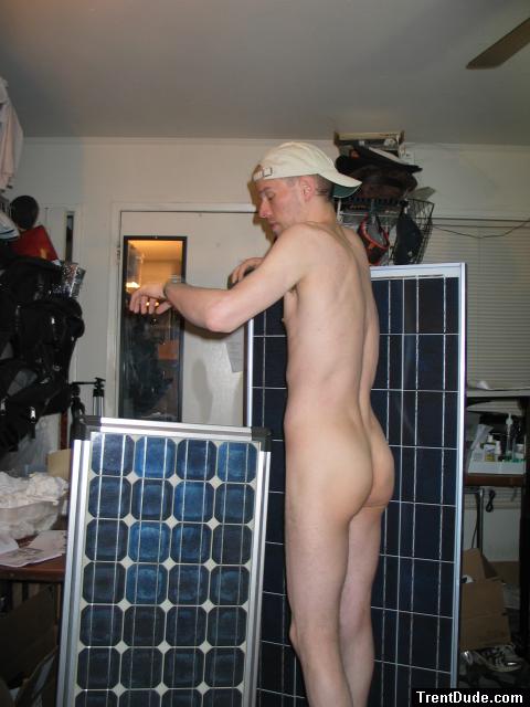 Nude solar panel model