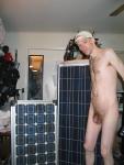 Nude solar panel model