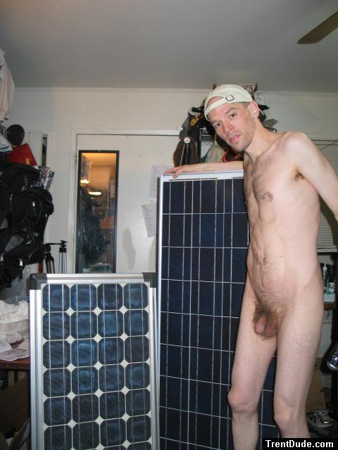 Nude solar panel model