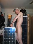 Flashing a solar panel