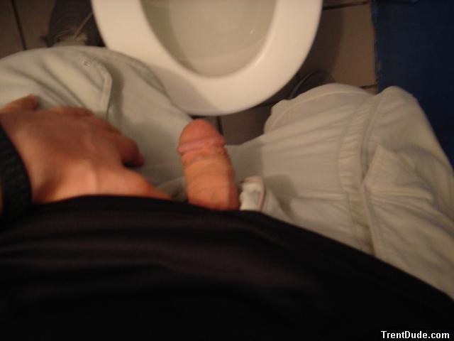 Getting ready to pee