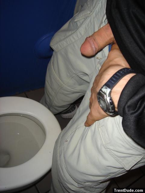 Getting ready to pee