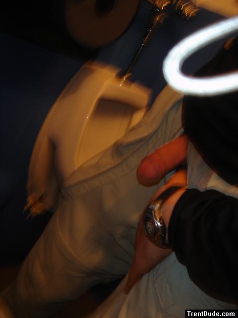 Getting ready to pee