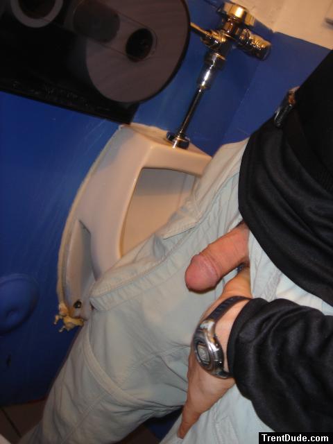 Getting ready to pee