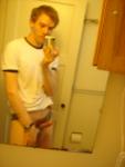 erect penis in mirror (burry)
