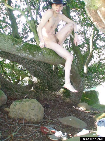 Lounging nude