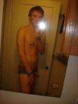 wearing only underwear