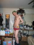 Organic Red Raspberries and red underwear