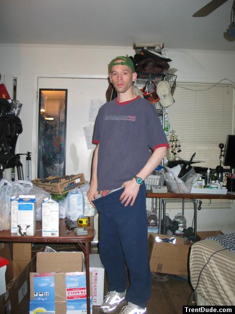 Dude with Penis and sweats