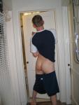 Undressing butt