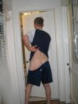 Nude - ready for shower - butt