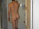 Preparing to shower
