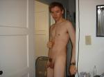 Trent  getting ready to shower!