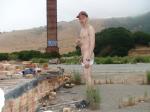 Stripping in the brickyard