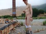 Naked in a brickyard