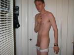 Jockey White Elance Pico Bikini Underwear 2 -  getting ready for shower
